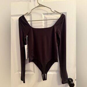 lululemon athletica Black Long Sleeve Bodysuit